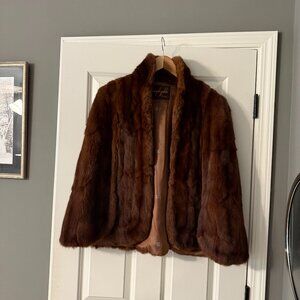 **Brown Joseph Zable Mink Coat**